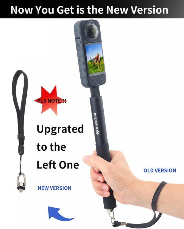 Camera Hand Wrist Strap with 1/4-20 Screw for Insta360 X3, X4, Lanyard for Action Camera ONE X2, ONE X, GO2, GO3, ONE RS, ONE R, Selfie Sticks - Image 2