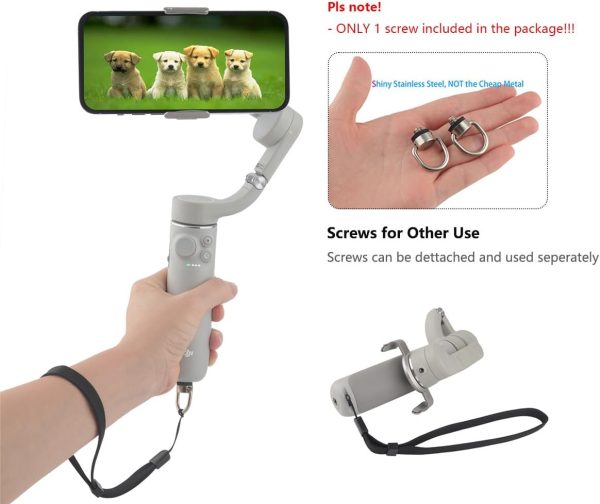 Camera Hand Wrist Strap with 1/4-20 Screw for Insta360 X3, X4, Lanyard for Action Camera ONE X2, ONE X, GO2, GO3, ONE RS, ONE R, Selfie Sticks - Image 3