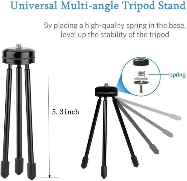 VVHOOY Telescopic Selfie Stick 11-37 inch Extendable Selfie Stick with Tripod Adjustable Hand Grip Compatible with AKASO EK7000 Brave 4 Gopro Hero 12 11 10 9 8 Insta 360 X3 X2 Action Camera - Image 6