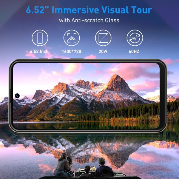 Xgody Unlocked Cell Phone X31,6.52 Inch QHD Waterdrop Screen Smartphone,4G Dual SIM Cheap Mobile Phones 3GB+64GB Expanded 256G 4250mAh Battery 13MP Camera T-Mobile Android Phone with Face Unlock - Image 5